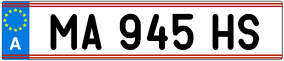 Trailer License Plate